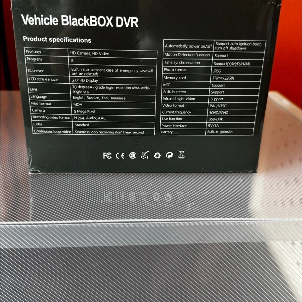 BlackBOX DVR Dual Lens WiFi Full HD 1080 Dash Camera - Black